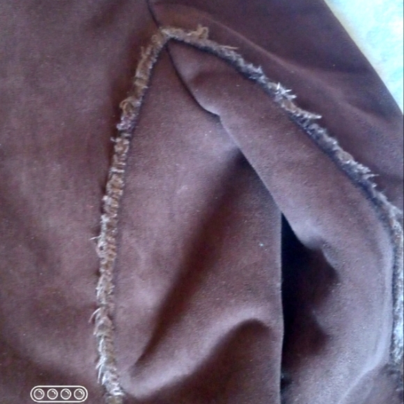 Jones New York Plush Brown Short Winter Coat - Picture 7 of 12